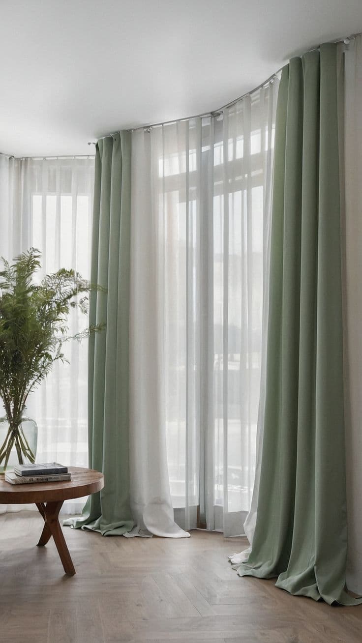 Layering textures: Coordinating curtains with custom sofas